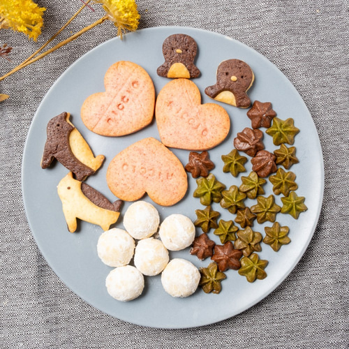 親子ペンギンのクッキー缶mini⁂発酵バターと米油使用⁂ クッキー RICCIO