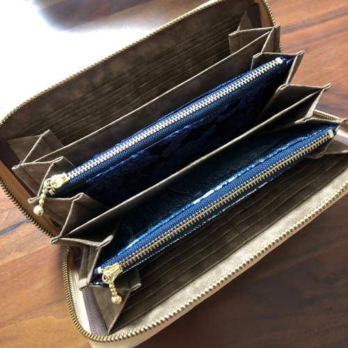 ラウンドファスナー ◡̈♥︎ ジャバラ 財布 ウォレット 通帳ケース 