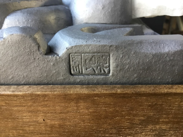 鬼瓦ティッシュケース（睨み顔の鬼瓦） また