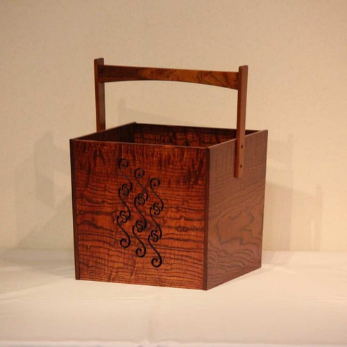 岡持　指物　漆塗り 岡持 指物 漆塗り 美術品・アンティーク・コレクション