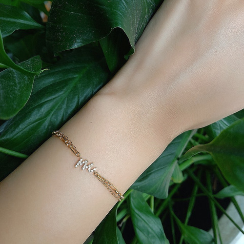 Harvest K18 イニシャルダイヤモンドブレス ブレスレット milibyscj  