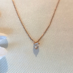 mili K18 Heart Shape Diamond Pendant 6枚目の画像