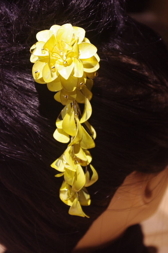 簪　-カンザシ-　豆の花・キングサリ 2枚目の画像