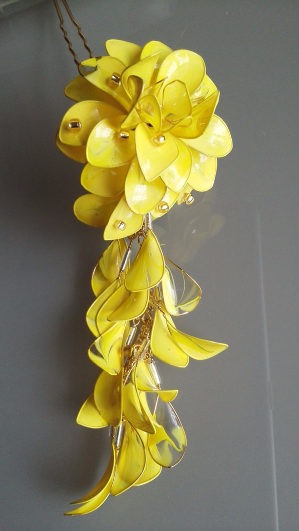 簪　-カンザシ-　豆の花・キングサリ 4枚目の画像