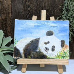 青空とパンダ 絵画 Atelier kiyomi 通販 10709644｜Creema(クリーマ)