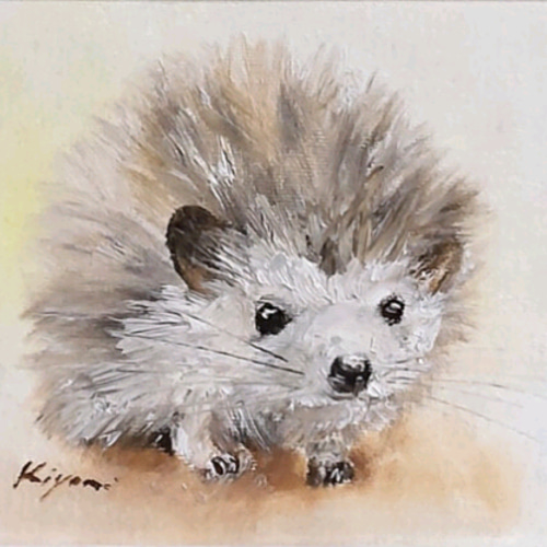 SALE ハリネズミ〈油絵〉 絵画 Atelier kiyomi 通販 12262095