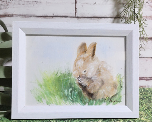 油絵 絵画【黒うさぎ】 油絵 絵画【黒うさぎ】 | HIROSHI1990