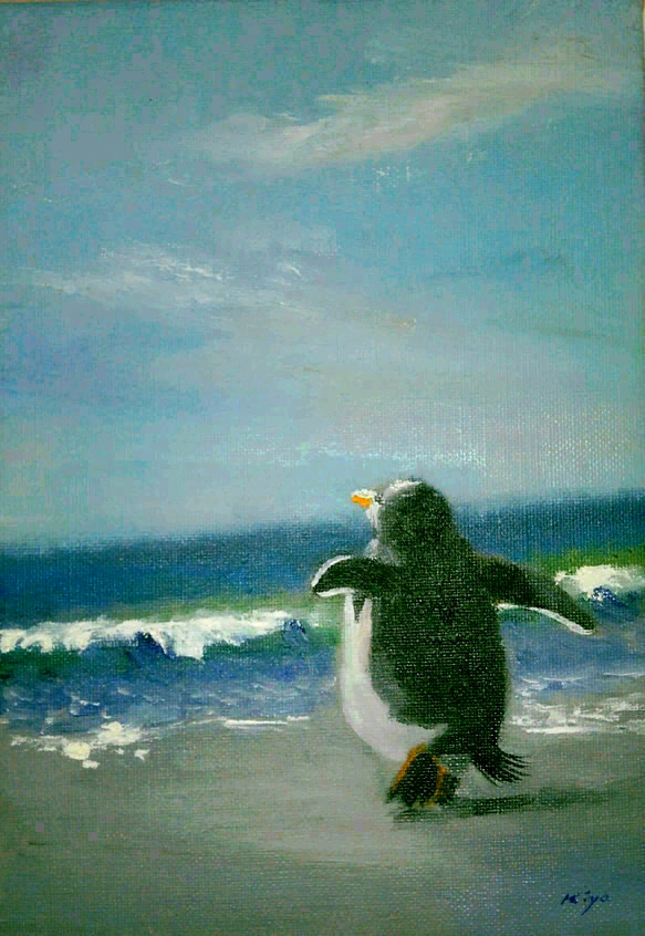ペンギンと海 1枚目の画像