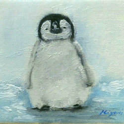 ペンギンの赤ちゃん (額装) 2枚目の画像