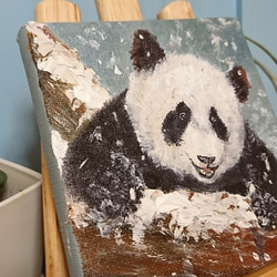 パンダさんの雪遊び   《販売済・在庫なし》 4枚目の画像