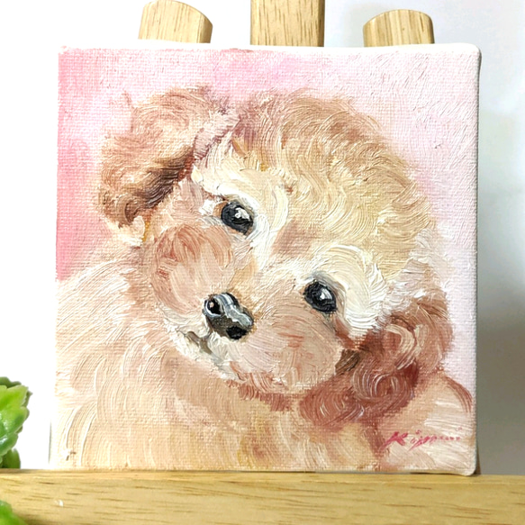 油絵 絵画【トイプードル】 油絵 絵画【トイプードル】