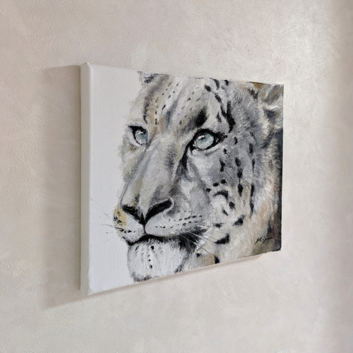 神の化身【雪豹】 絵画 Atelier kiyomi 通販 7829966｜Creema