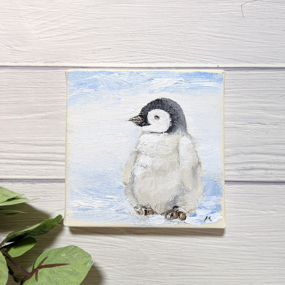 ペンギン【グレーシャーブルー】SALE 絵画 Atelier kiyomi 通販