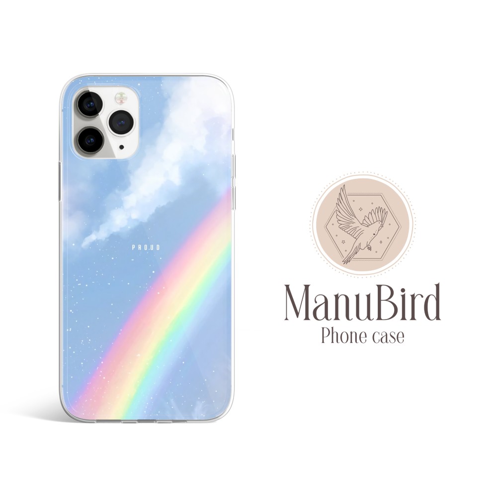 ほぼ全機種対応】 PROUD 青空 虹 にじ 雲 かわいい おしゃれ スマホケース a200 スマホケース・カバー ManuBird 通販|Creema(クリーマ) iPhoneケース 11pro max 11 X XS XR 雲