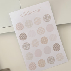 alittlemini　sticker-チェック 1枚目の画像