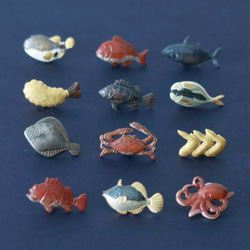 たたきより刺身が好き♡【カツオ】釣好きの心をくすぐる魚のネクタイピン（全12種類） 5枚目の画像