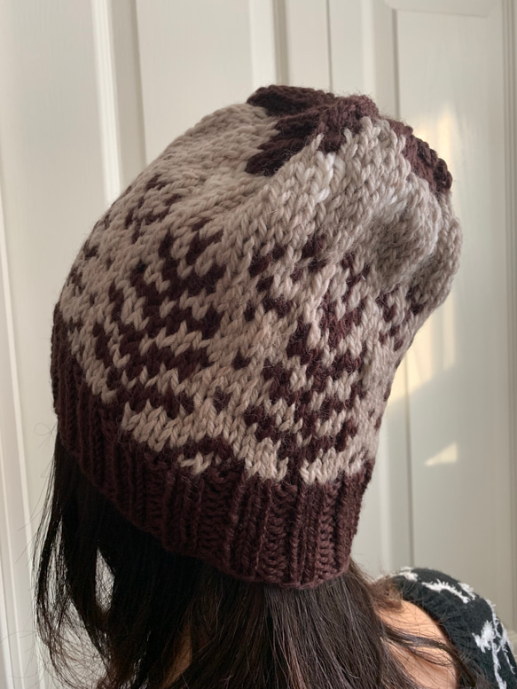 編み込み模様の帽子☆ ニット帽・ビーニー **putie maman** 通販