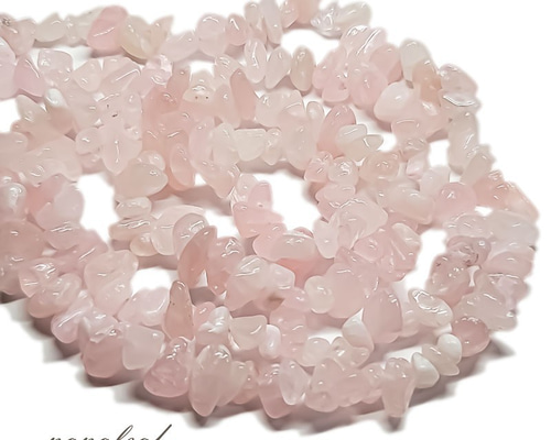 15g】天然石 ローズクォーツ さざれ石 5-8mm やや白め ◇ 紅水晶