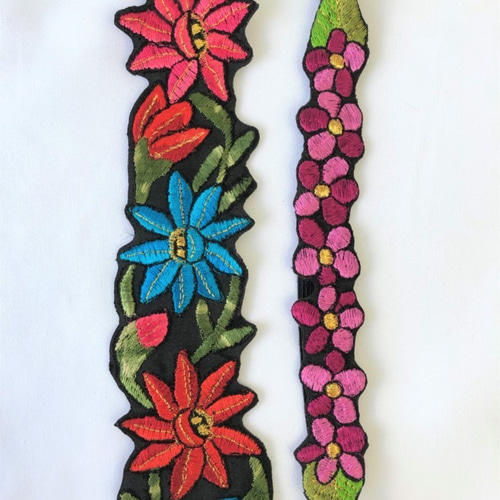 メキシコ刺繍村製】カラフル☆ハンドメイド刺繍ヘアバンド ヘアバンド