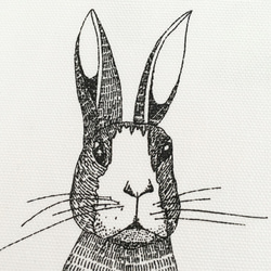 2枚組Litlle rabbitsクッションカバーセット 4枚目の画像