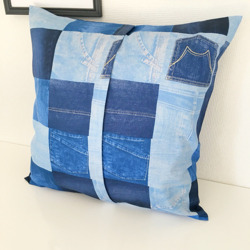 クッション　枕カバー　デニム　２枚セット デニム 枕カバー クッションカバー 2枚セット クッション 枕カバー