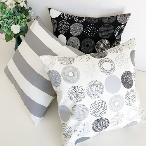 ☆   北欧柄　クッション　カバー　ハンドメイド 楽天市場】金鵄 kinshi クッションカバー 45×45cm 北欧 純日本製