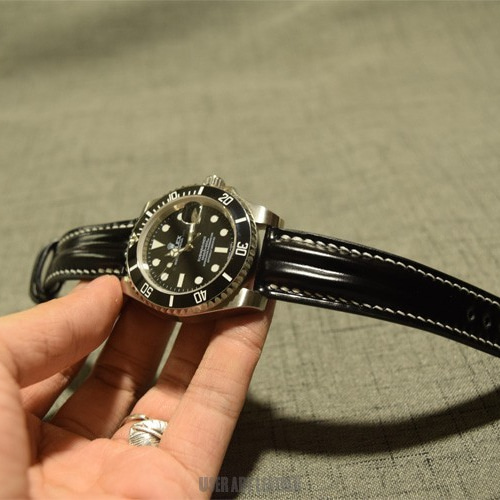受注製作 新喜皮革コードバン 無双仕立て 時計ベルトオーダー 受注製作 新喜皮革コードバン 無双仕立て 時計ベルトオーダー