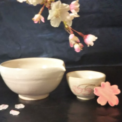 桜の花見の片口セット 2枚目の画像