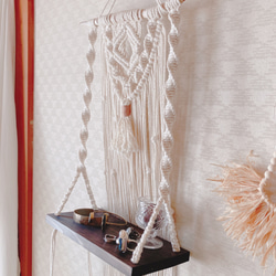 マクラメ　大　壁掛け　118cm マクラメ 大 壁掛け 118cm