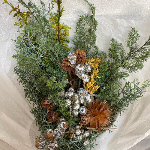 送料無料B102ドライフラワースワッグ ネイティブフラワースワッグ 冬