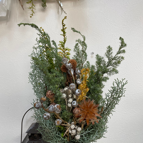 クリスマススワッグ＊ネイティブフラワー☆ドライフラワースワッグ 送料無料B102ドライフラワースワッグ ネイティブフラワースワッグ 冬