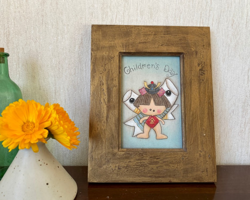 「ハンドメイド」こどもの日　トールペイント トールペイント作品②☆子供の日 ✨端午の節句✨兜 - メルカリ