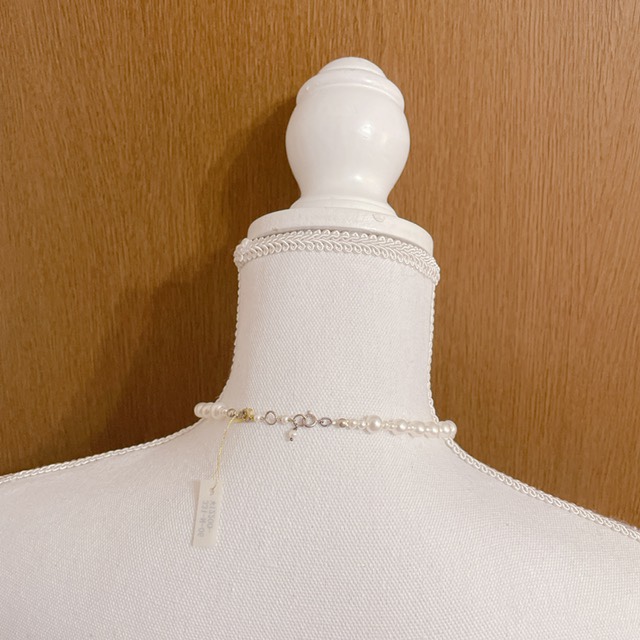 【B品】淡水パールのネックレス 淡雪