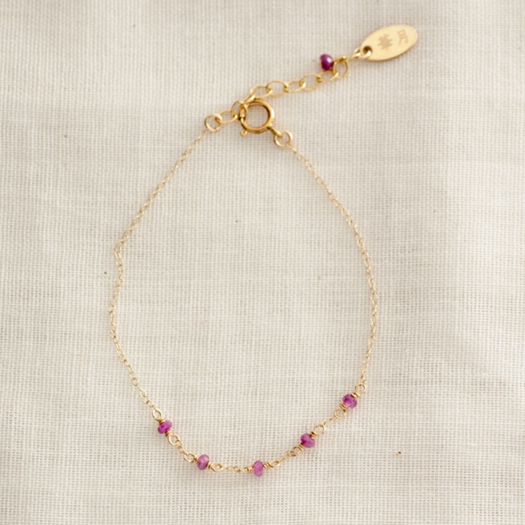 【セール】ルビーのブレスレット 結愛