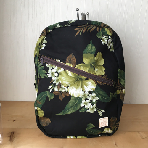 【新品】ha-na✖️ヨブス　リュック ha-na ヨブス工房 レザー 大人ミニリュックサック（撥水加工生地