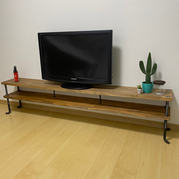 【美品】　アイアンラック　ハンドメイド　新生活　テレビ台 送料無料 アイアンラック ハンドメイド 新生活 テレビ台 ベンチ テレビ