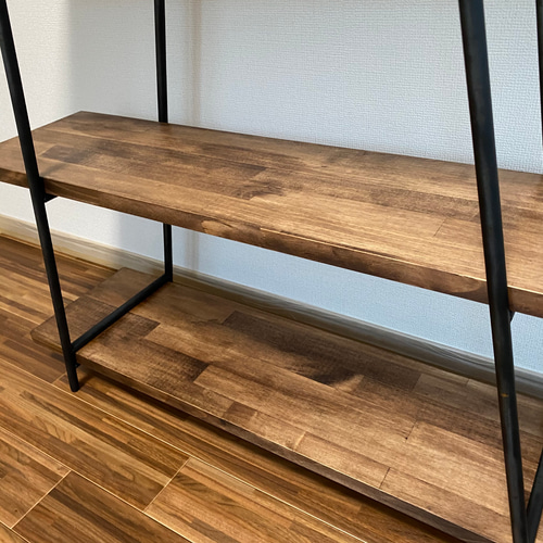 アイアン家具 3段 シェルフ 棚 ラダーシェルフ レッグ ラック