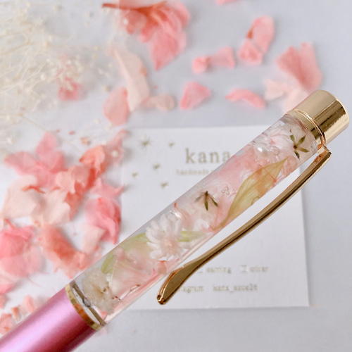 満開の桜♡【ハーバリウムボールペン】ギフト プレゼント 実用的