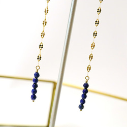 【18K変更可】TIMELESS GLOW Lapis lazuli pierce P0104 第7張的照片