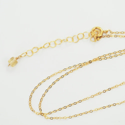 [14KGF] Citrine & Peridot Citrus cube necklace B0066 第5張的照片