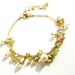 ペリドット ブレスレット Lady green bracelet B0028 3枚目の画像