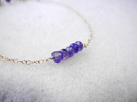 【14KGF】Amethyst bracelet  B0048 第3張的照片