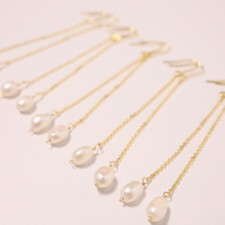 Eau Perle 長刺穿 Eau Perle long earrings P0031 第2張的照片