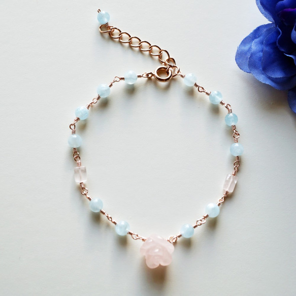 小巧玫瑰手鍊 Petit Rose bracelet B0019 第3張的照片