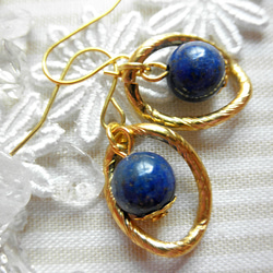 ♡Oriental♡Lapis lazuli pierce♡ 第2張的照片