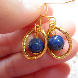 ♡Oriental♡Lapis lazuli pierce♡ 第3張的照片