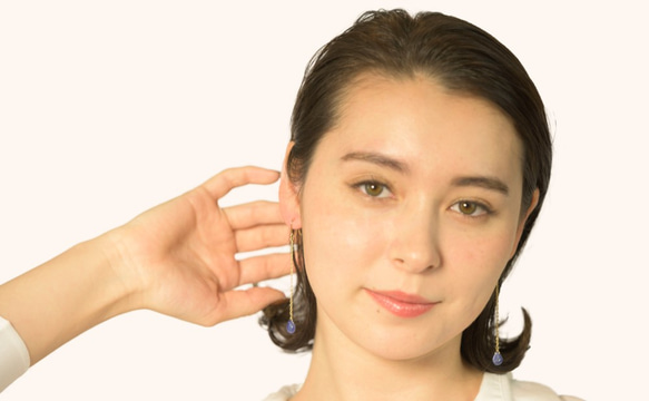 Laxuary Kyanite Long earrings P0069 第4張的照片