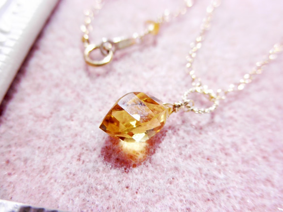 黃水晶項鍊珠寶狀態 Cytrin necklace Jewely Condition（14kgf） N0014 第3張的照片