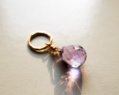 ローズドフランス アメジストアミュレットチャーム Rose de France