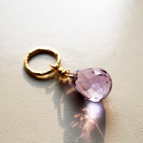 ローズドフランス アメジストアミュレットチャーム Rose de France